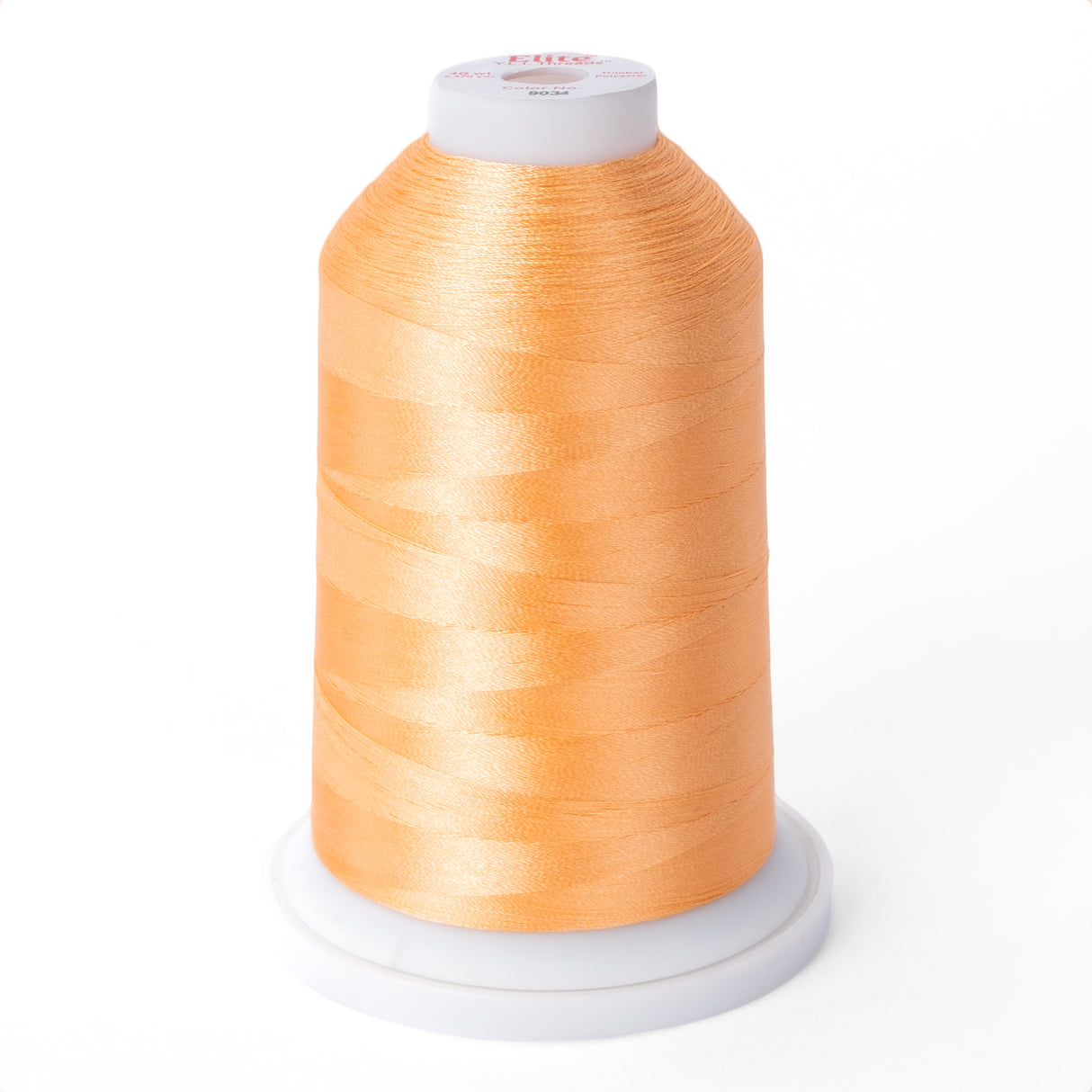 elite 40 wt. trilobal polyester embroidery and quilting thread #9034 cone