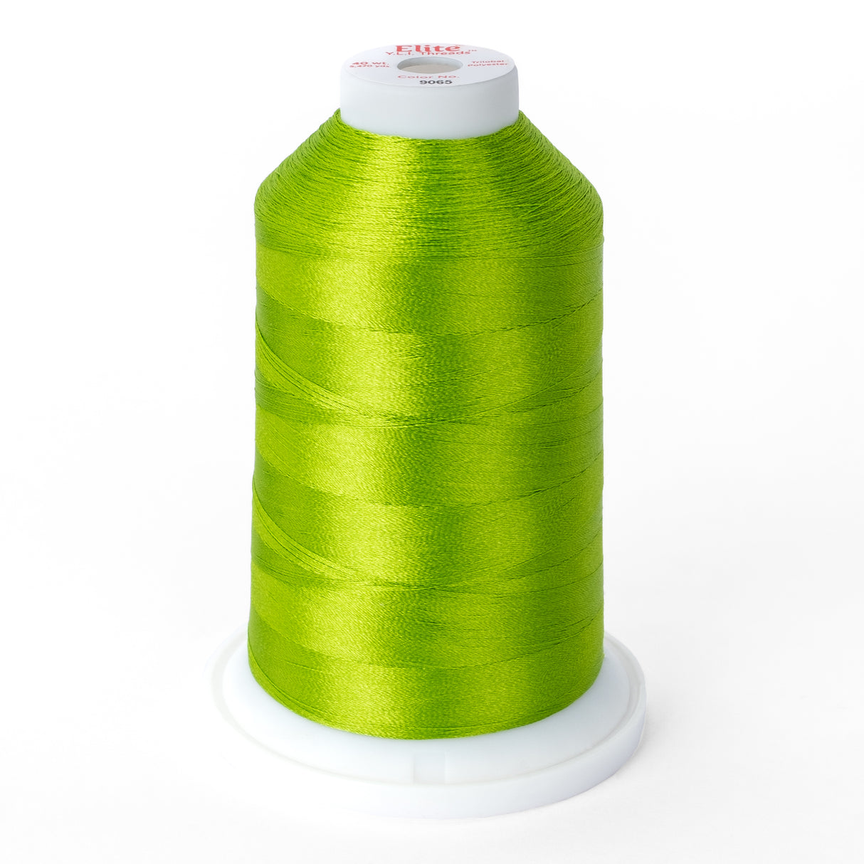 elite 40 wt. trilobal polyester embroidery and quilting thread #9065 cone
