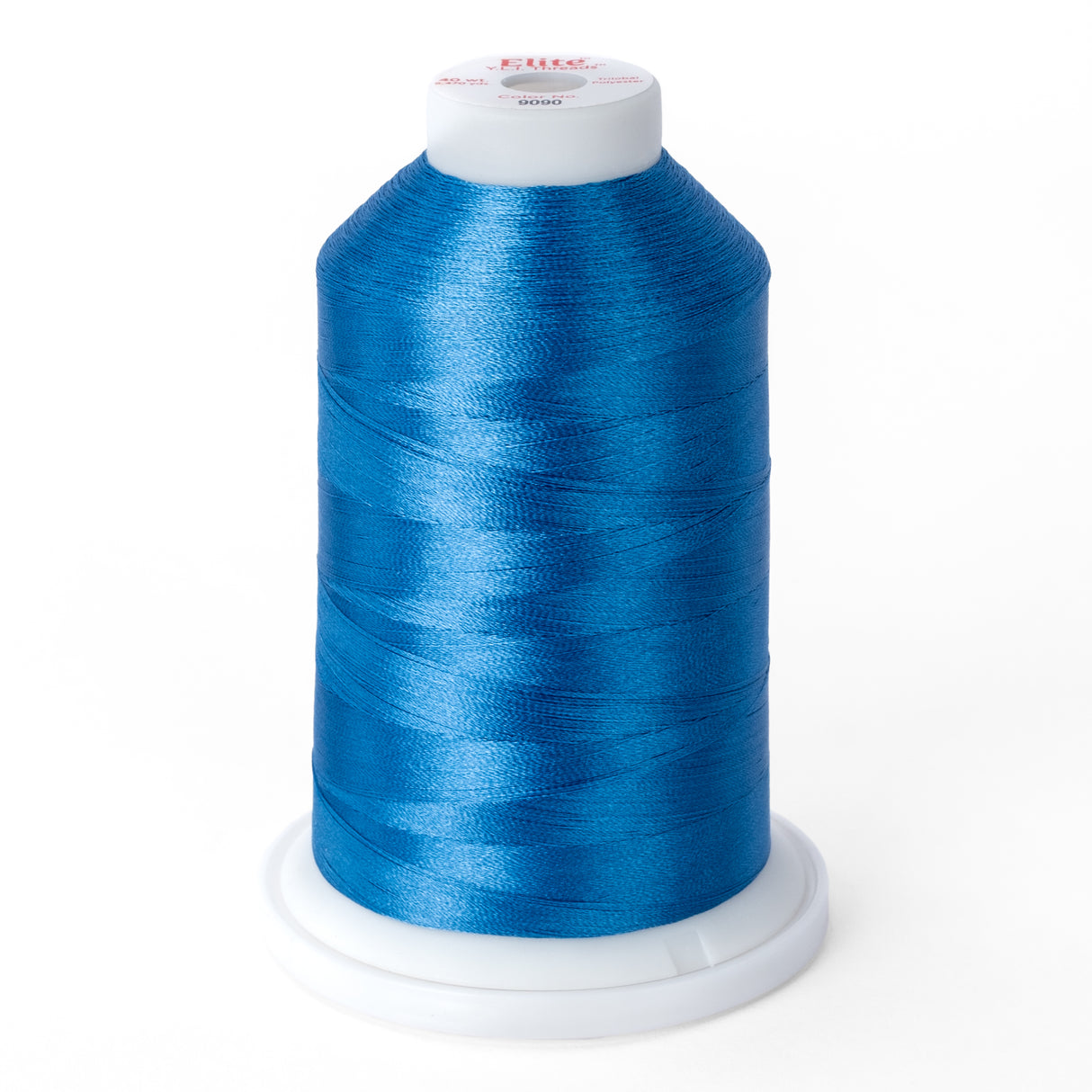elite 40 wt. trilobal polyester embroidery and quilting thread #9090 cone