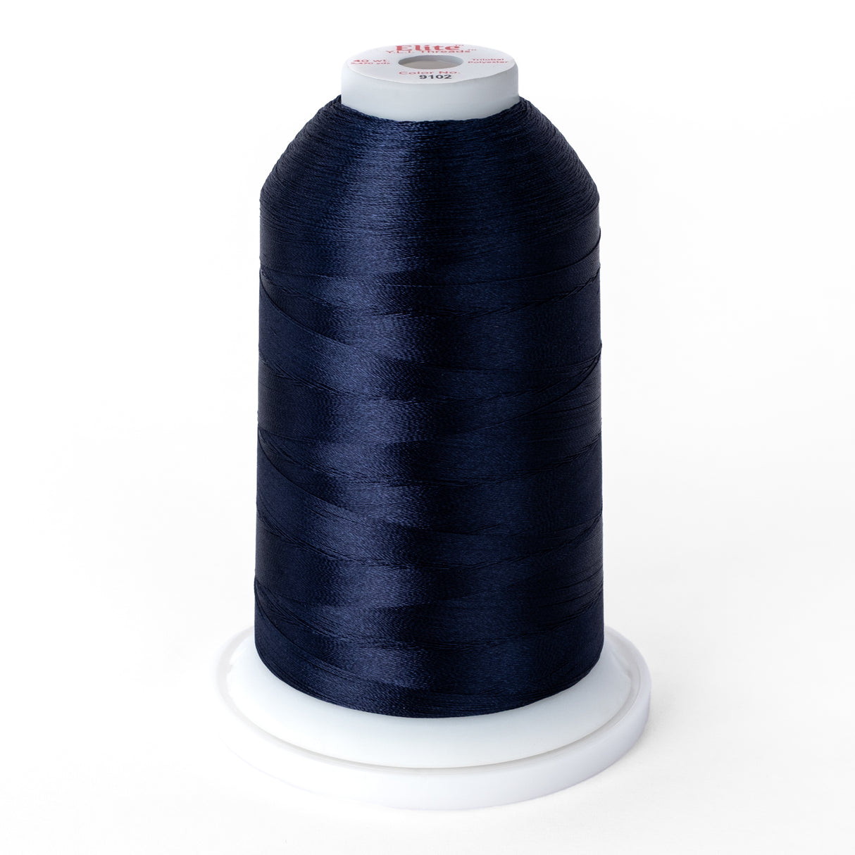 elite 40 wt. trilobal polyester embroidery and quilting thread #9102 cone