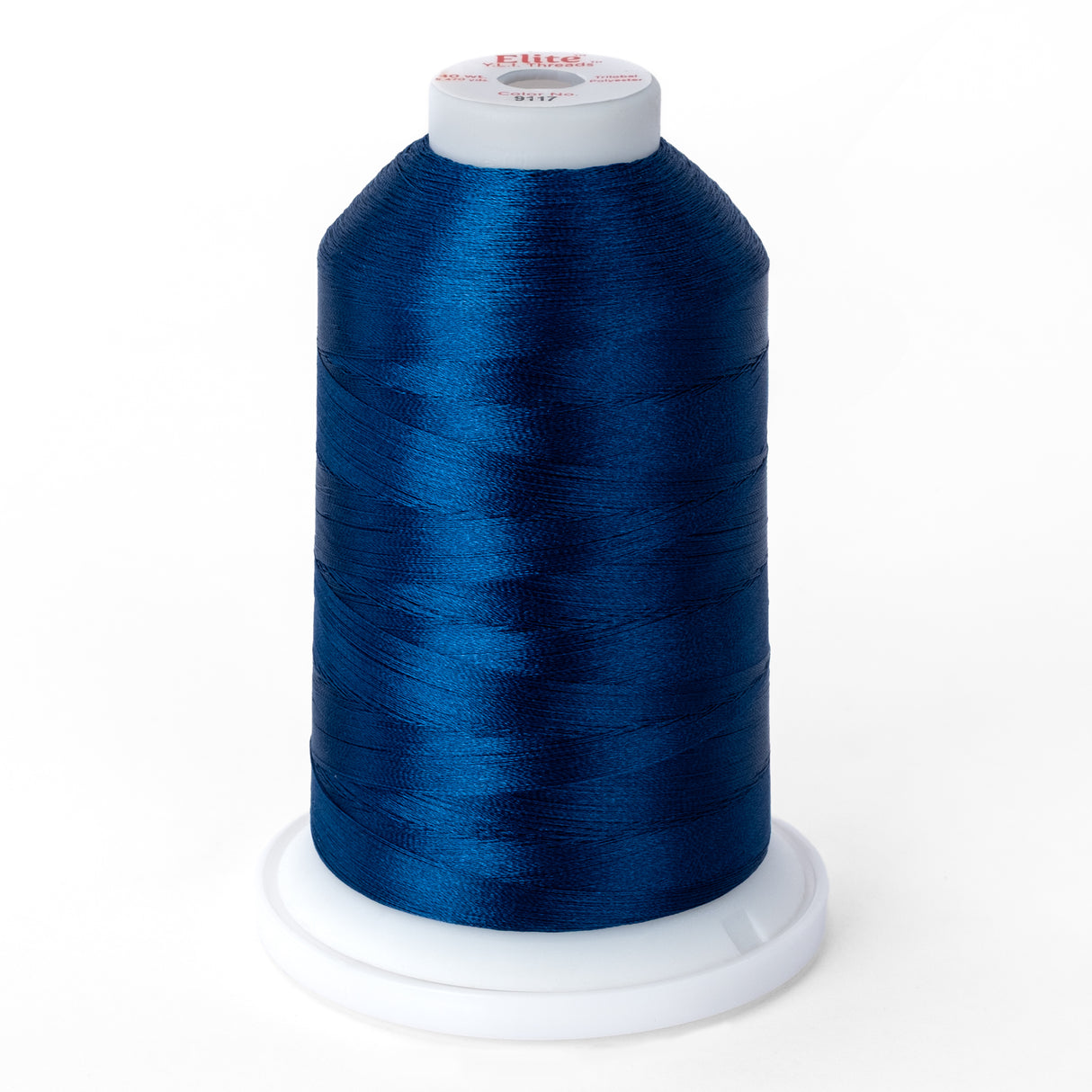 elite 40 wt. trilobal polyester embroidery and quilting thread #9117 cone