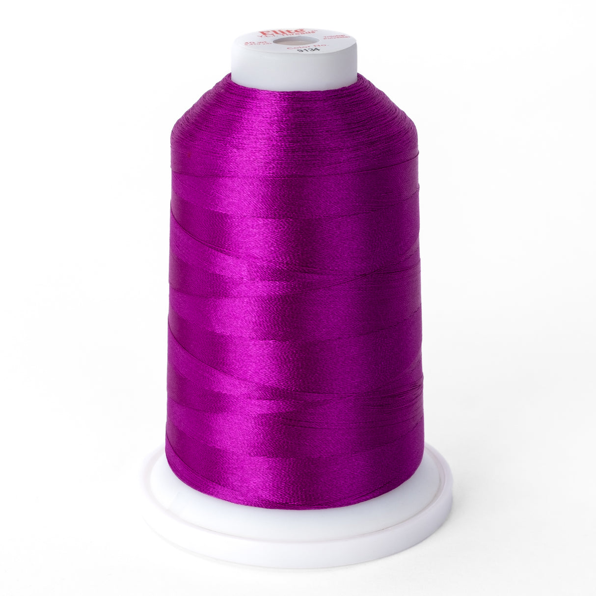 elite 40 wt. trilobal polyester embroidery and quilting thread #9134 cone