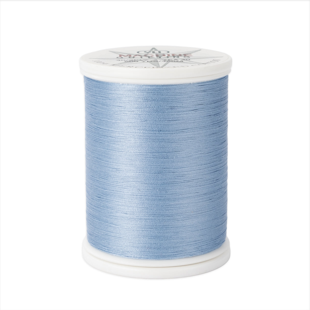 machine quilting thread 40 wt cotton 028 light blue 500 yd spool