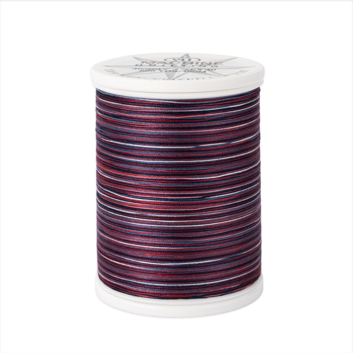 machine quilting thread 40 wt cotton v01 patriotic 500 yd spool
