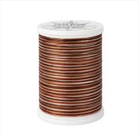 machine quilting thread 40 wt cotton v02 cream brown 500 yd spool
