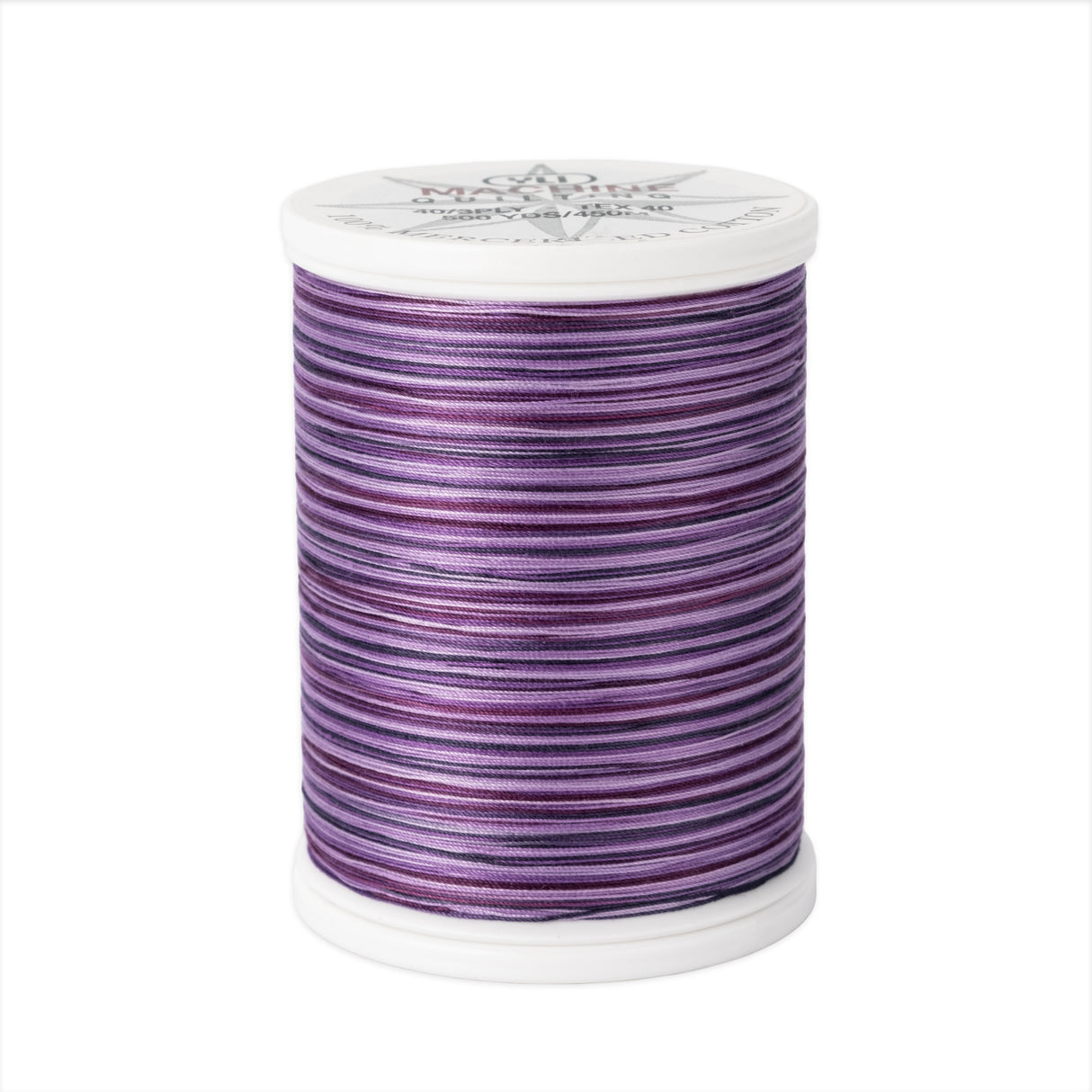 machine quilting thread 40 wt cotton v09 purples 500 yd spool