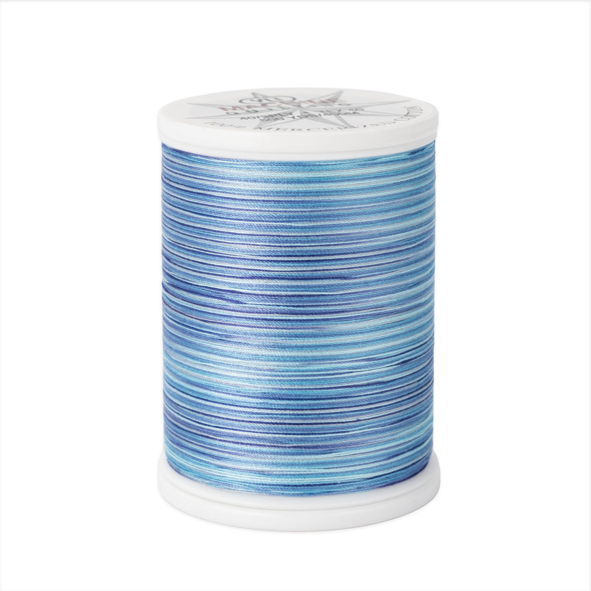 machine quilting thread 40 wt cotton v80 danube blues 500 yd spool