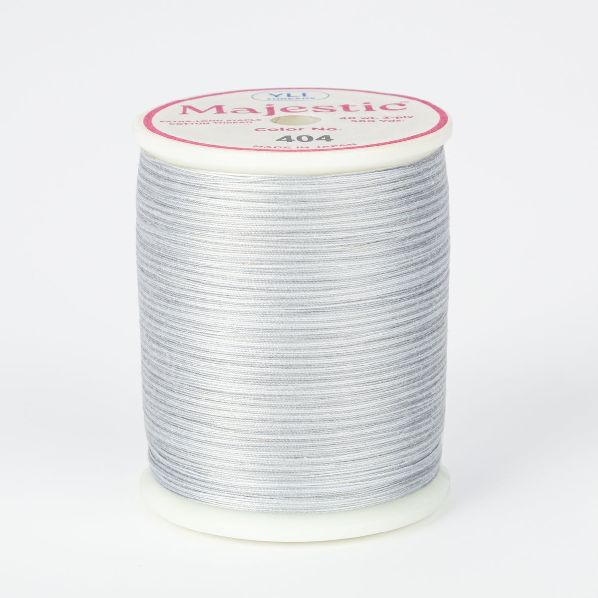 spool of majestic cotton quilting thread #404 sterling