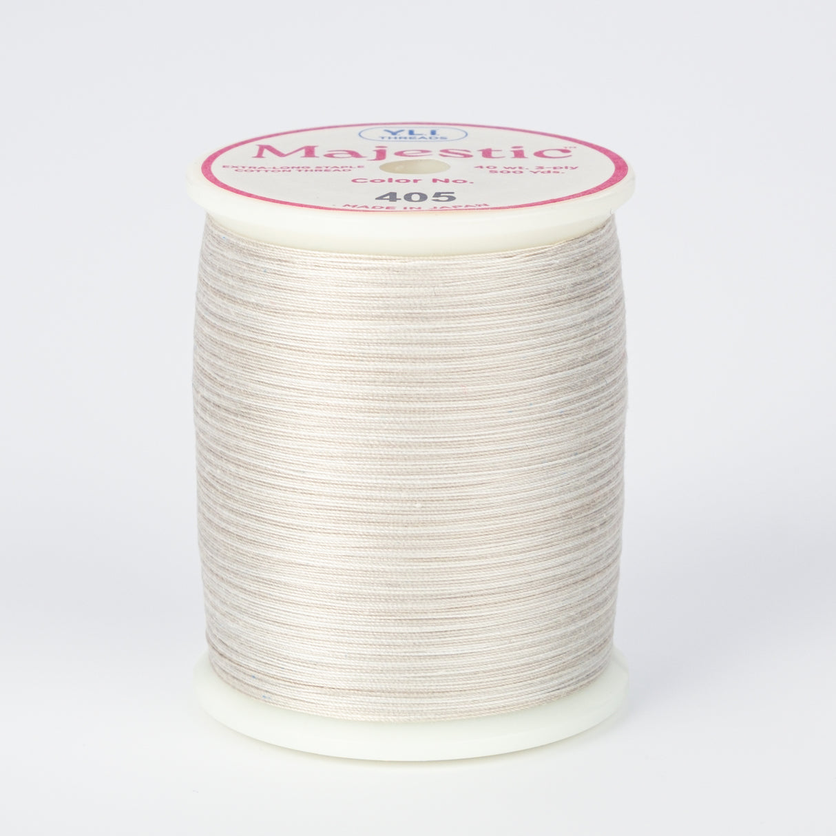 spool of majestic quilting thread #405 platinum
