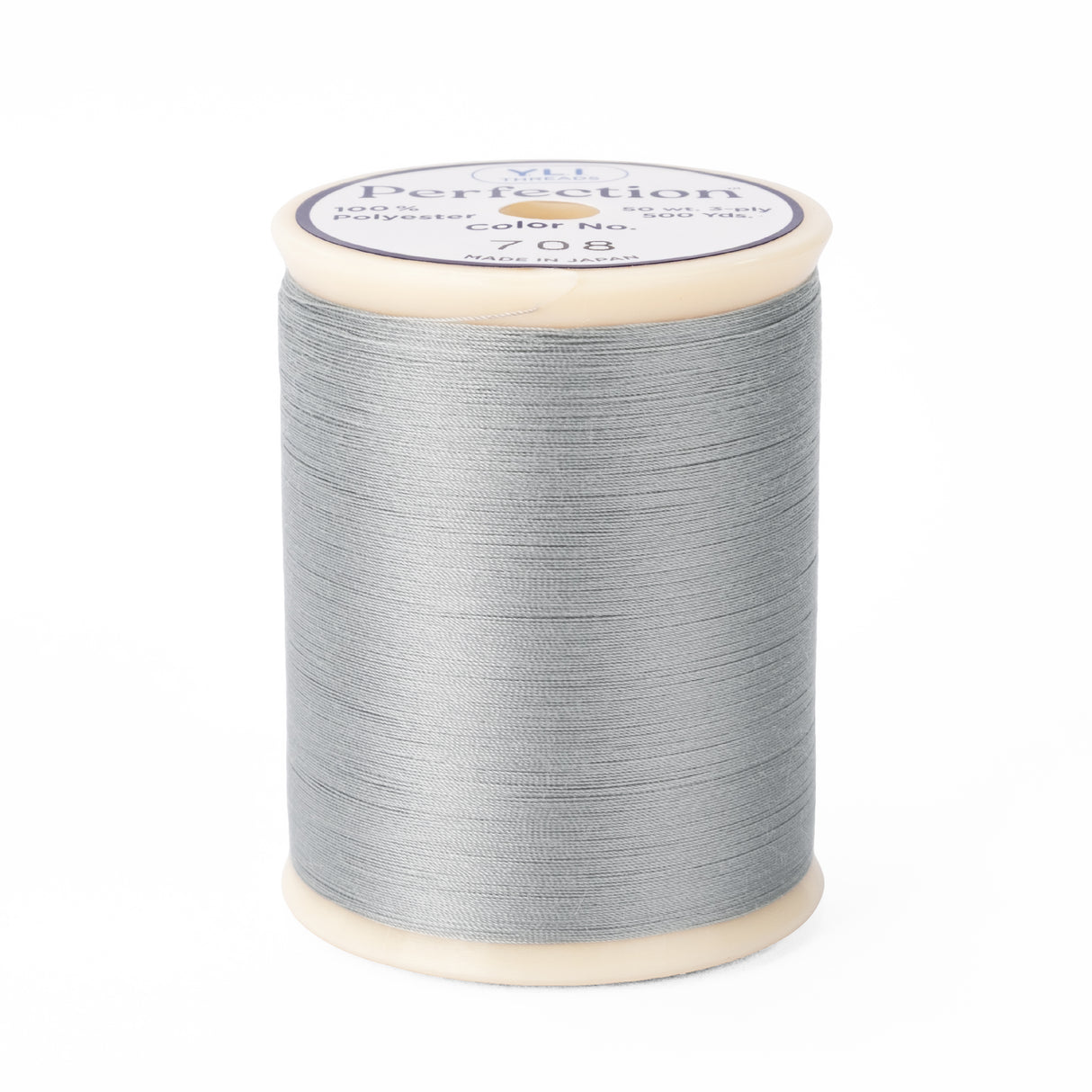 perfection polyester quilting and sewing thread gray 708 spool