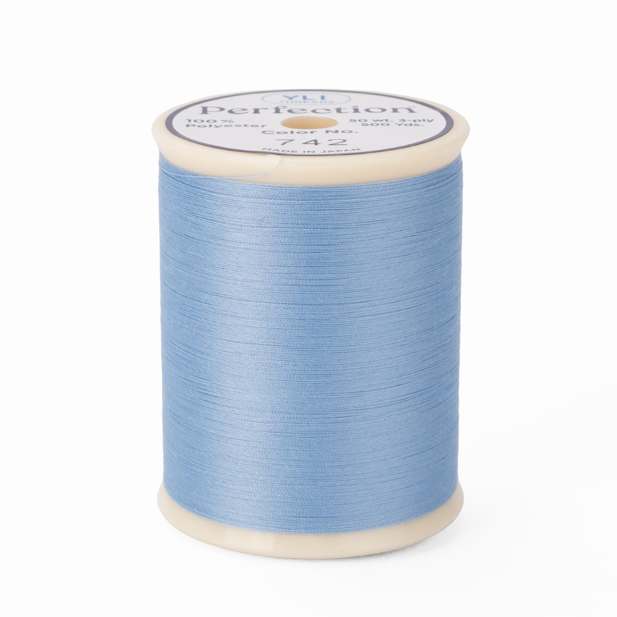 perfection polyester quilting and sewing thread blue eyes 742 spool