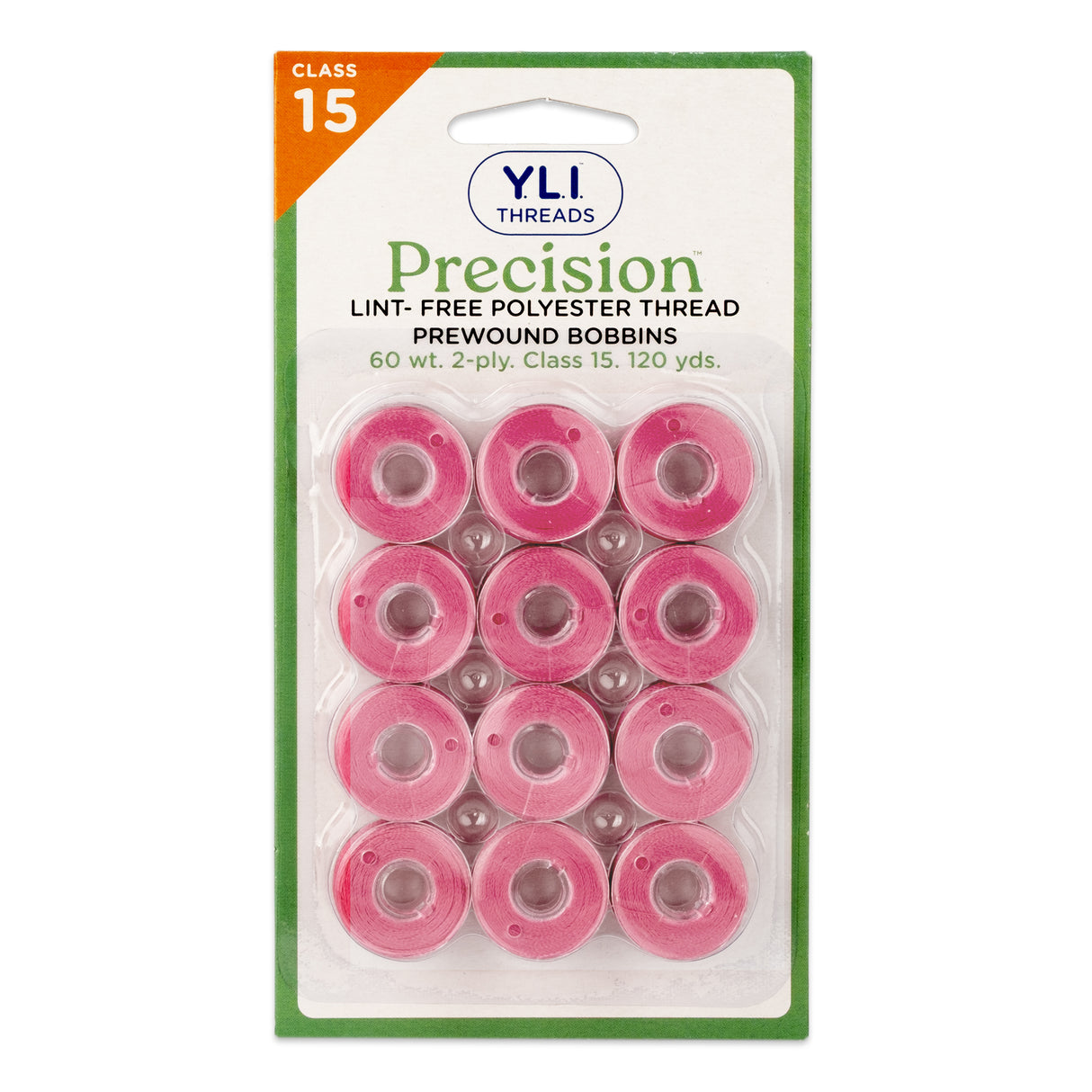 precision polyester thread class 15 prewound bobbins #215 love