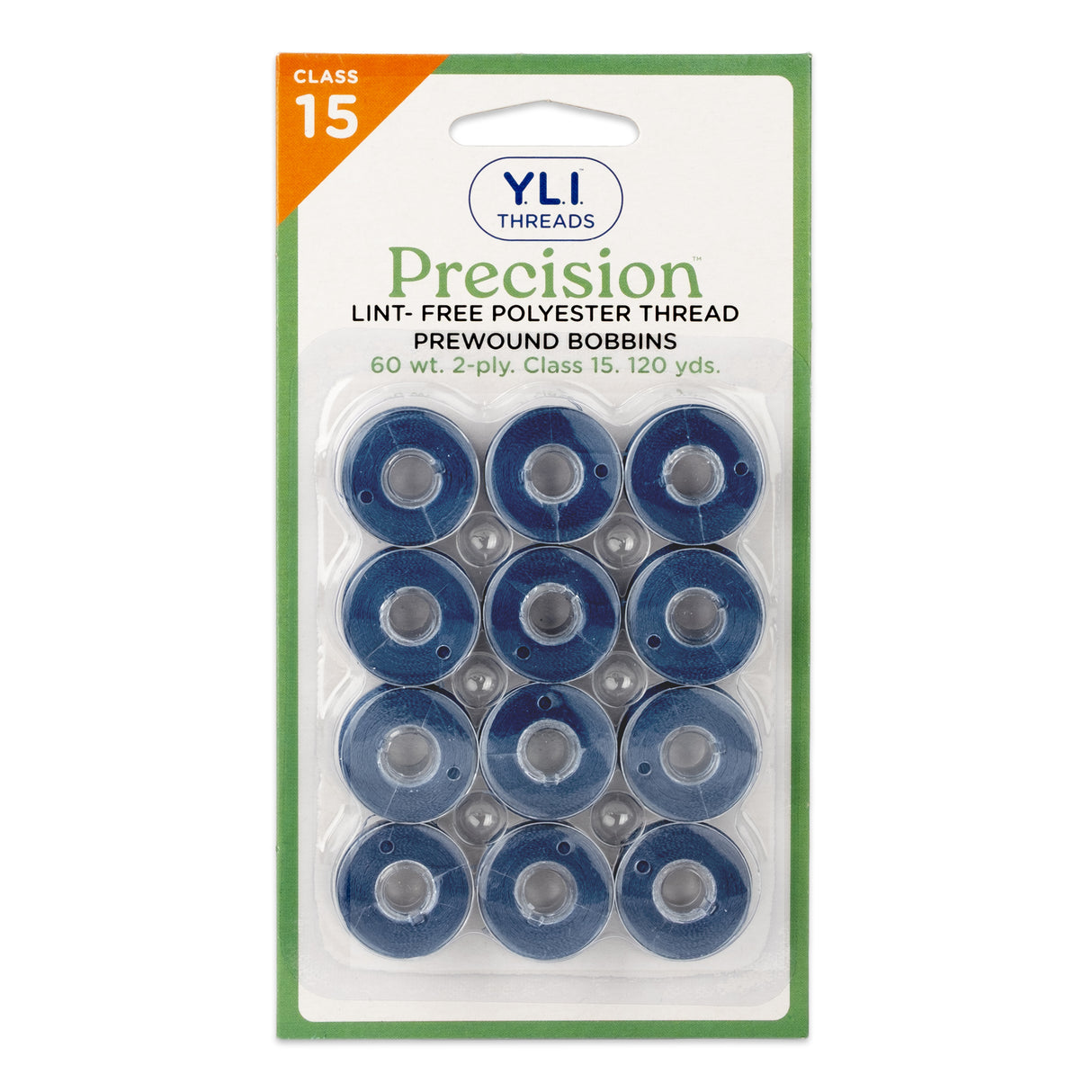 precision polyester thread class 15 prewound bobbins #223 deep pacific