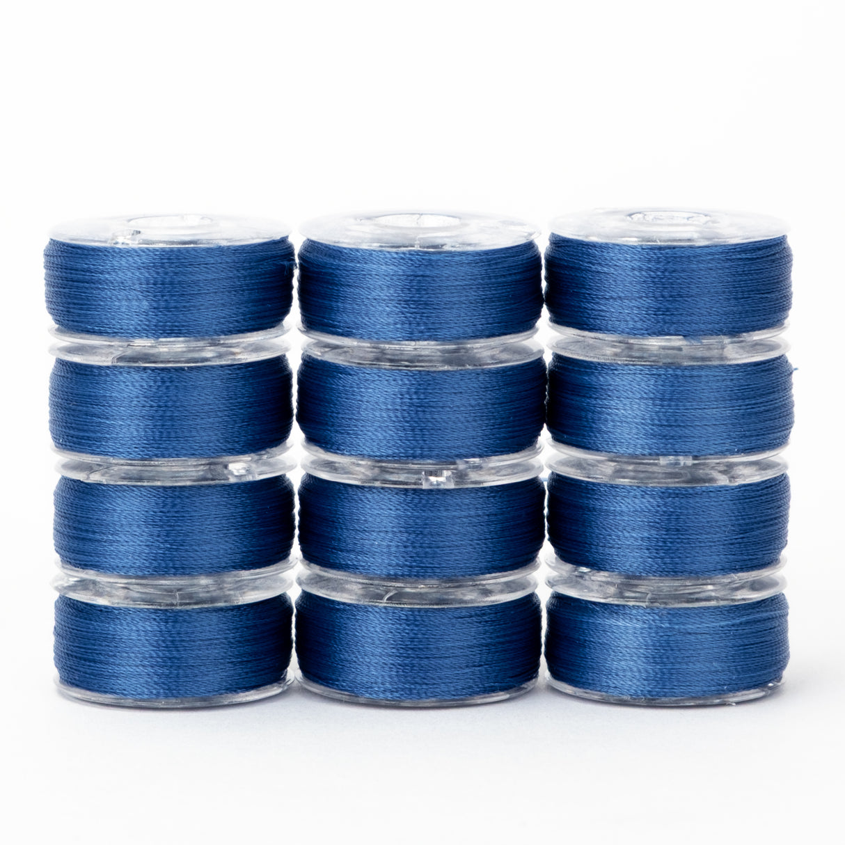 precision polyester thread class 15 prewound bobbins #223 deep pacific dozen pack