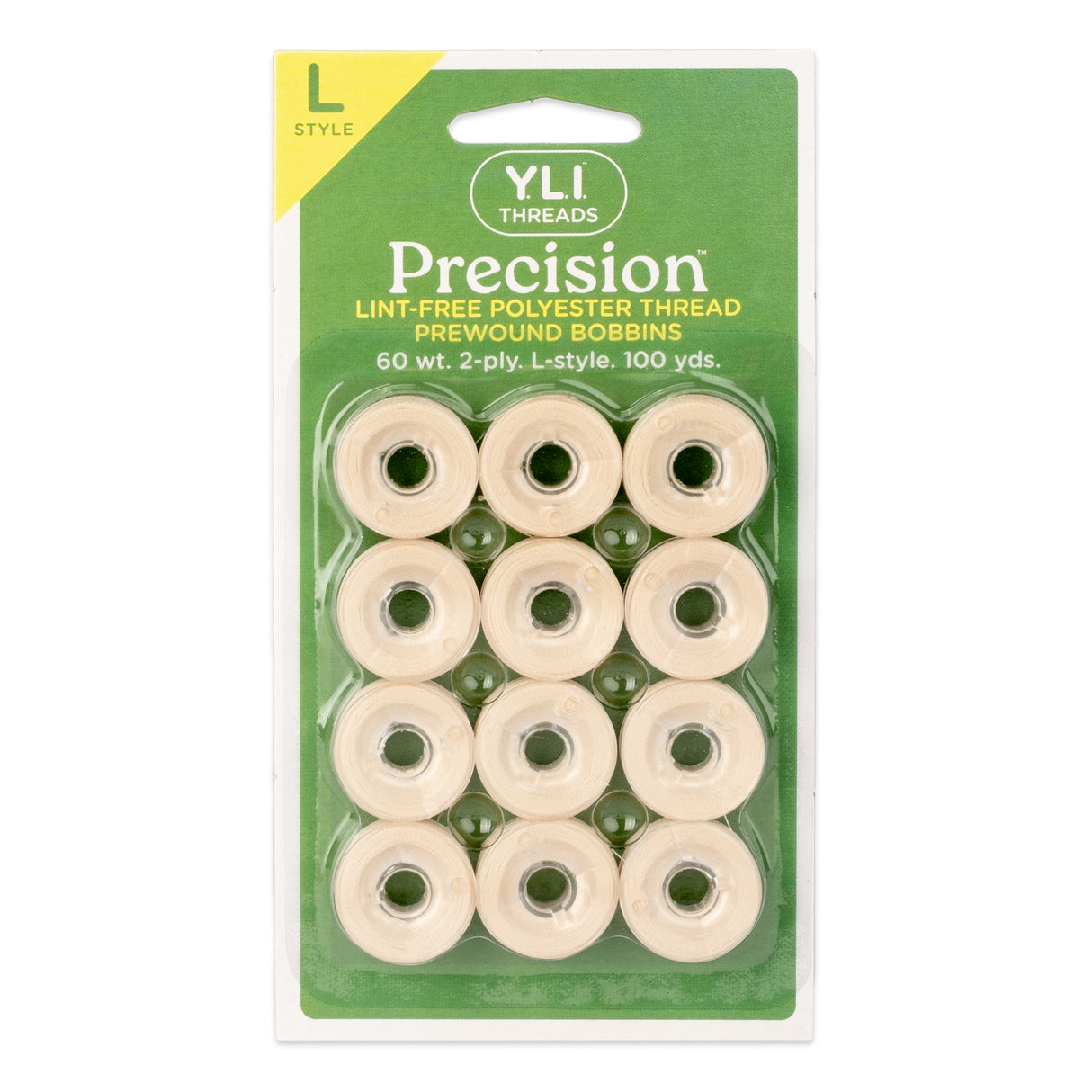 precision polyester thread l style prewound bobbins #205 french vanilla