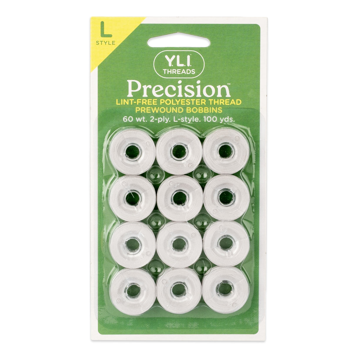 precision polyester thread l style prewound bobbins #208 magic