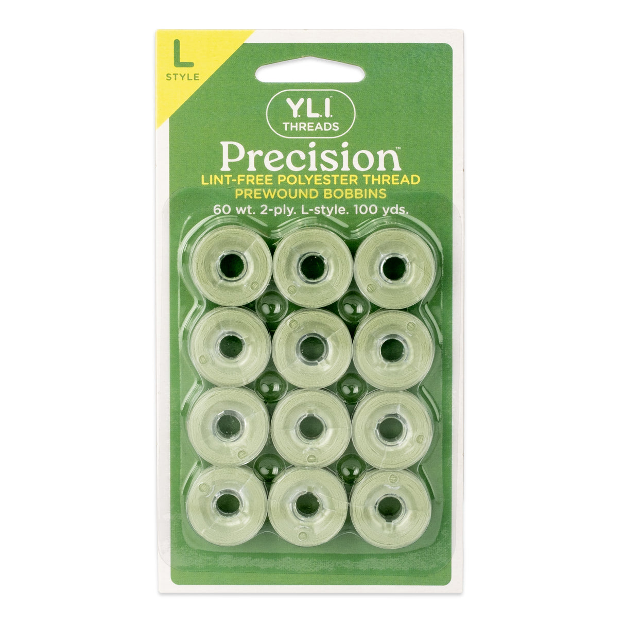 precision polyester thread l style prewound bobbins #219 spearmint