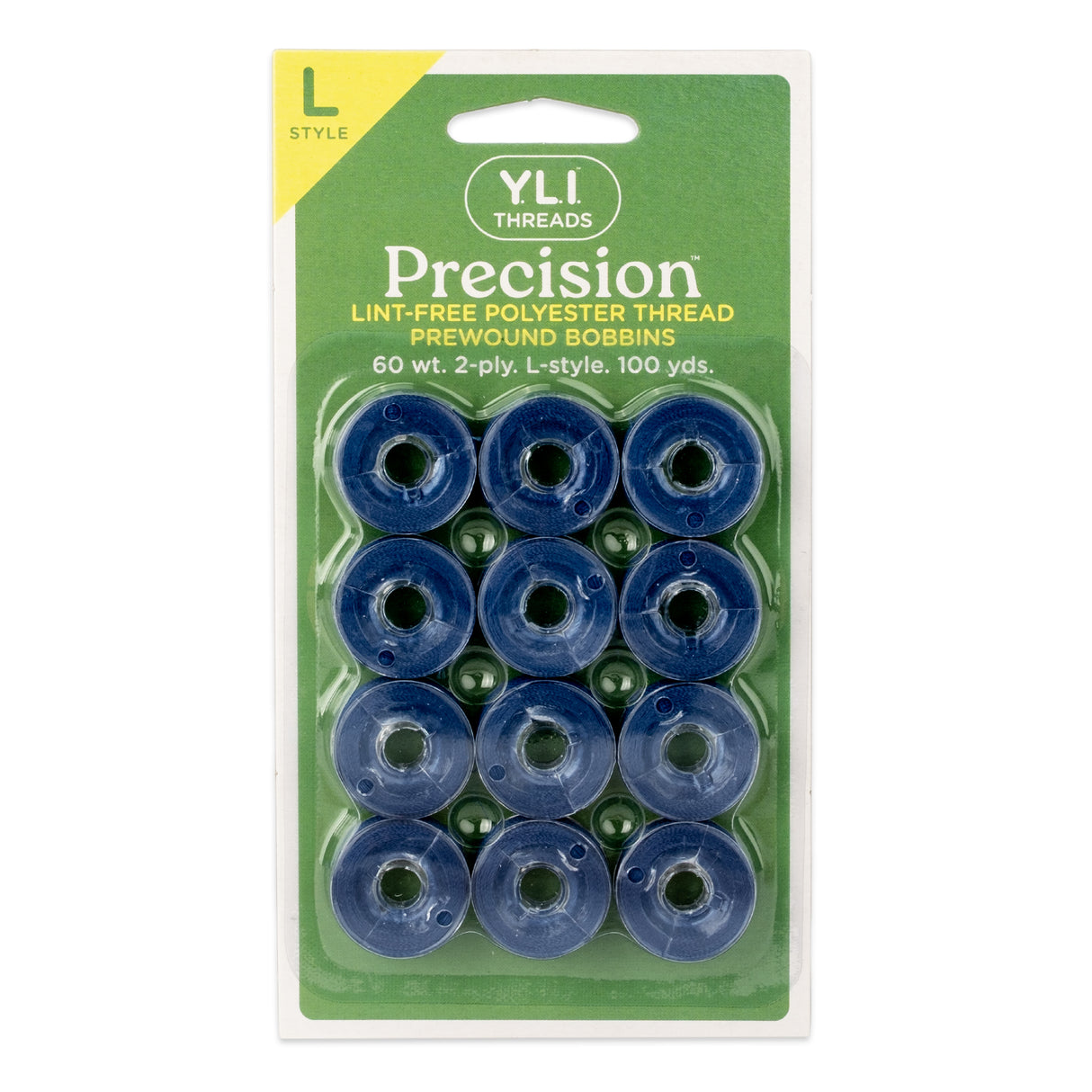 precision polyester thread l style prewound bobbins #223 deep pacific