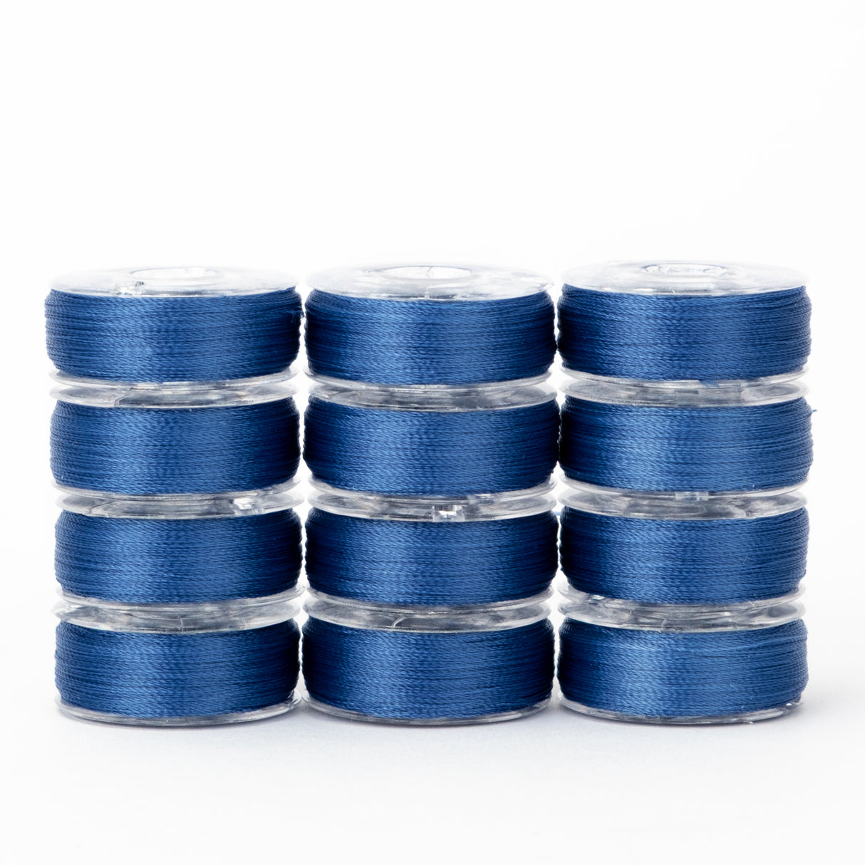 precision polyester thread l style prewound bobbins #223 deep pacific dozen pack