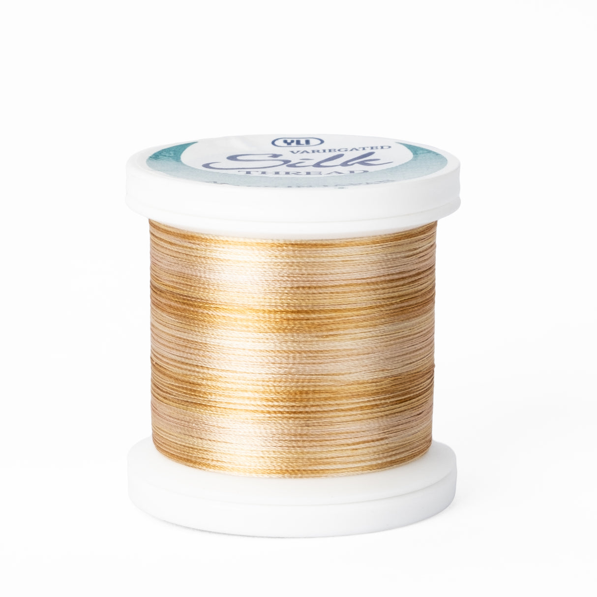 yli threads silk thread 100 wt 02v variegated gold spool quilting thread