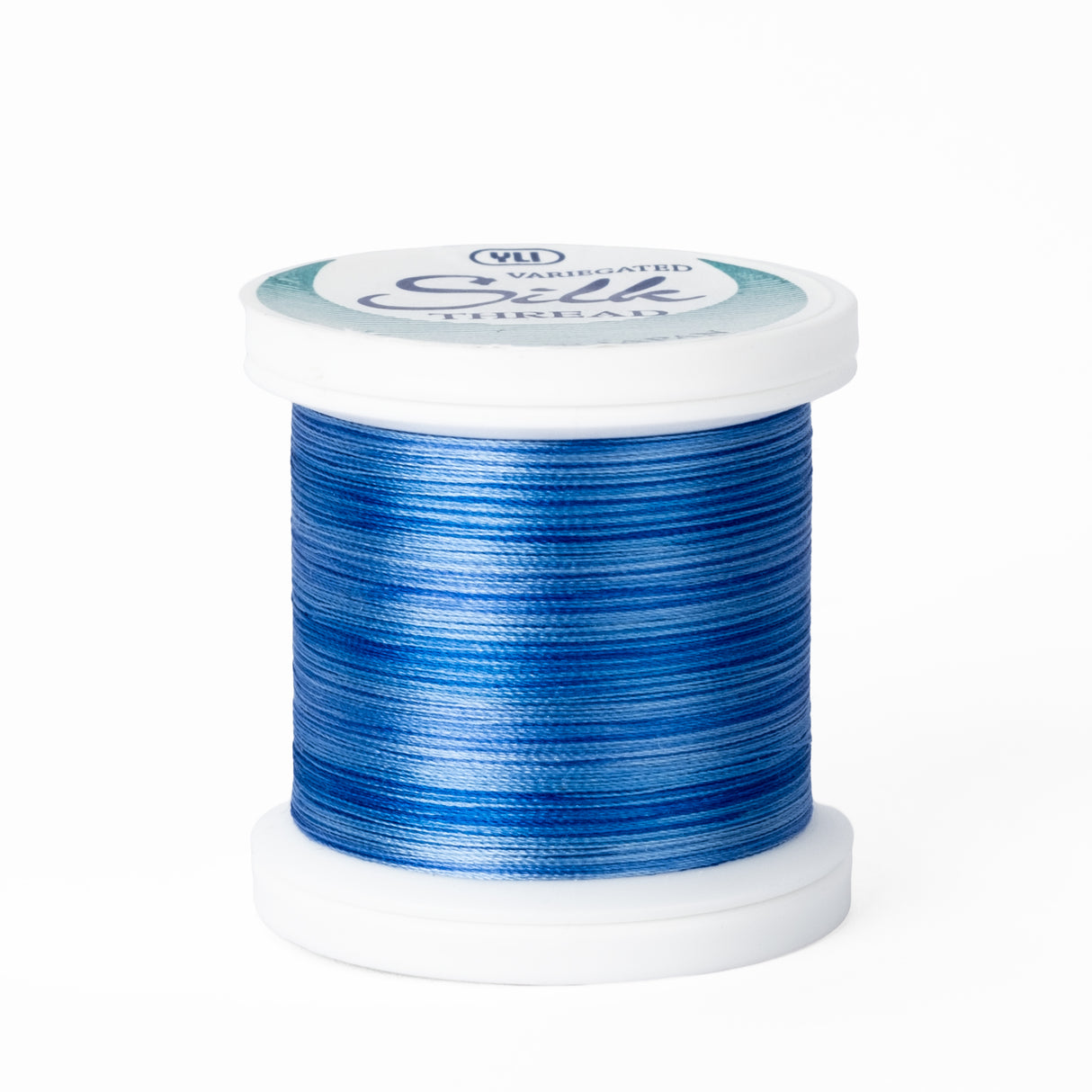 yli threads silk thread 100 wt 05v variegated blue spool quilting thread