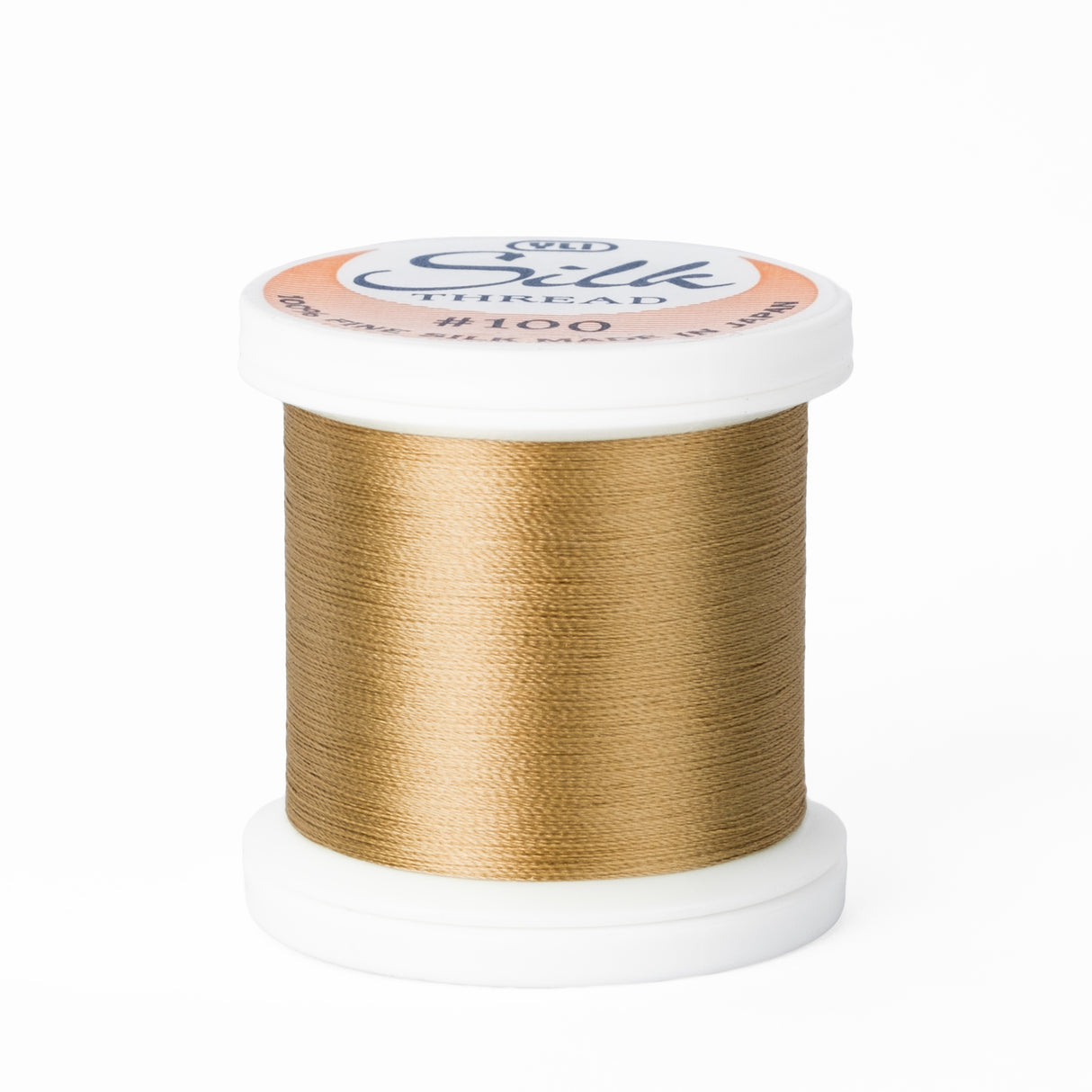 yli threads silk thread 100 wt dull gold 241 spool quilting thread