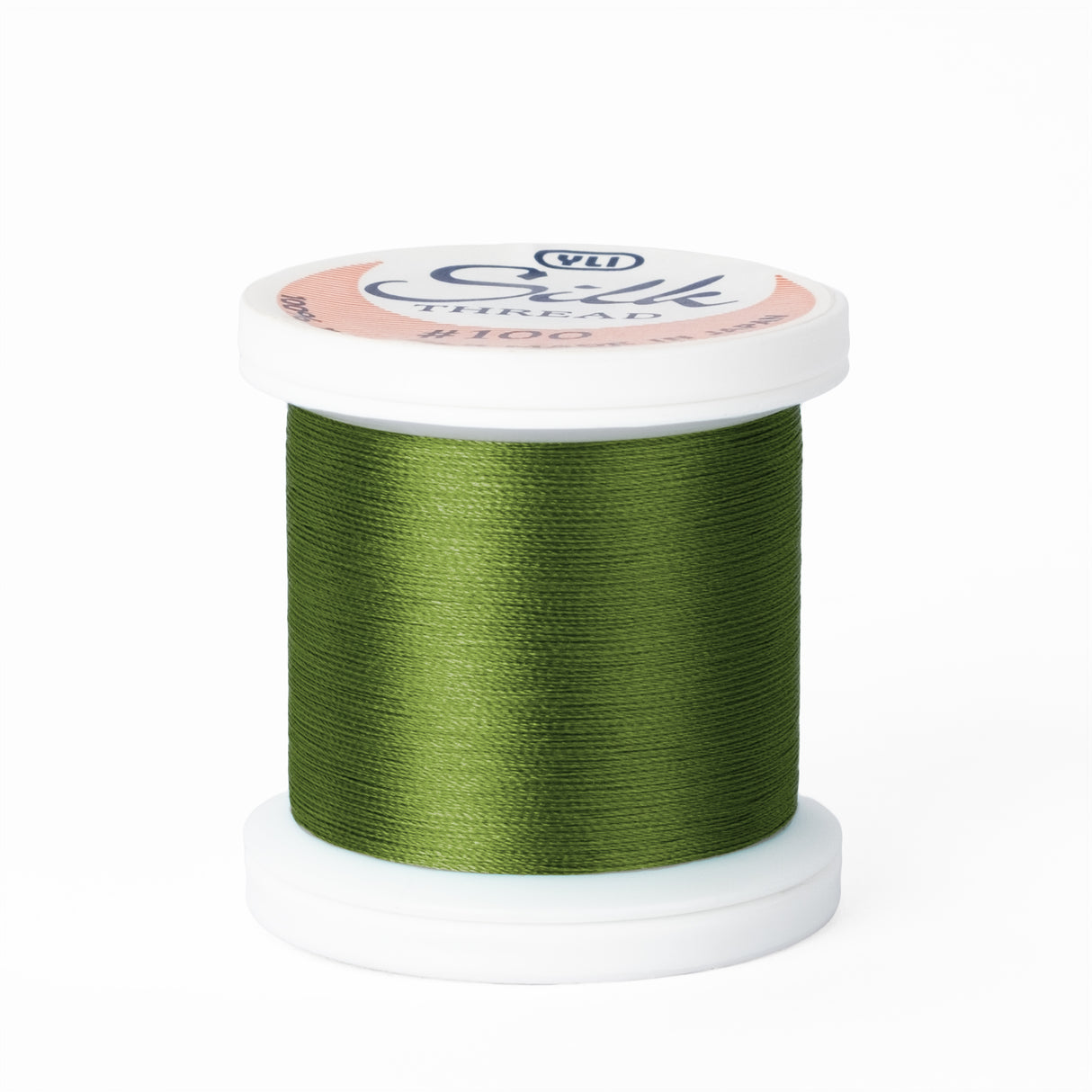 yli threads silk thread 100 wt 247 leaf green spool quilting thread