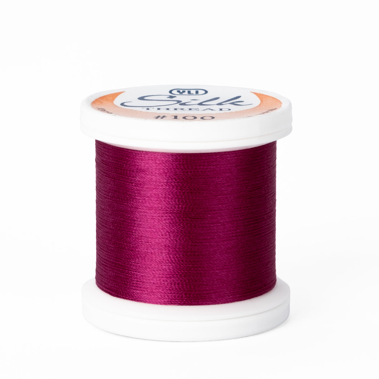 yli threads silk thread 100 wt dark mauve 252 spool quilting thread