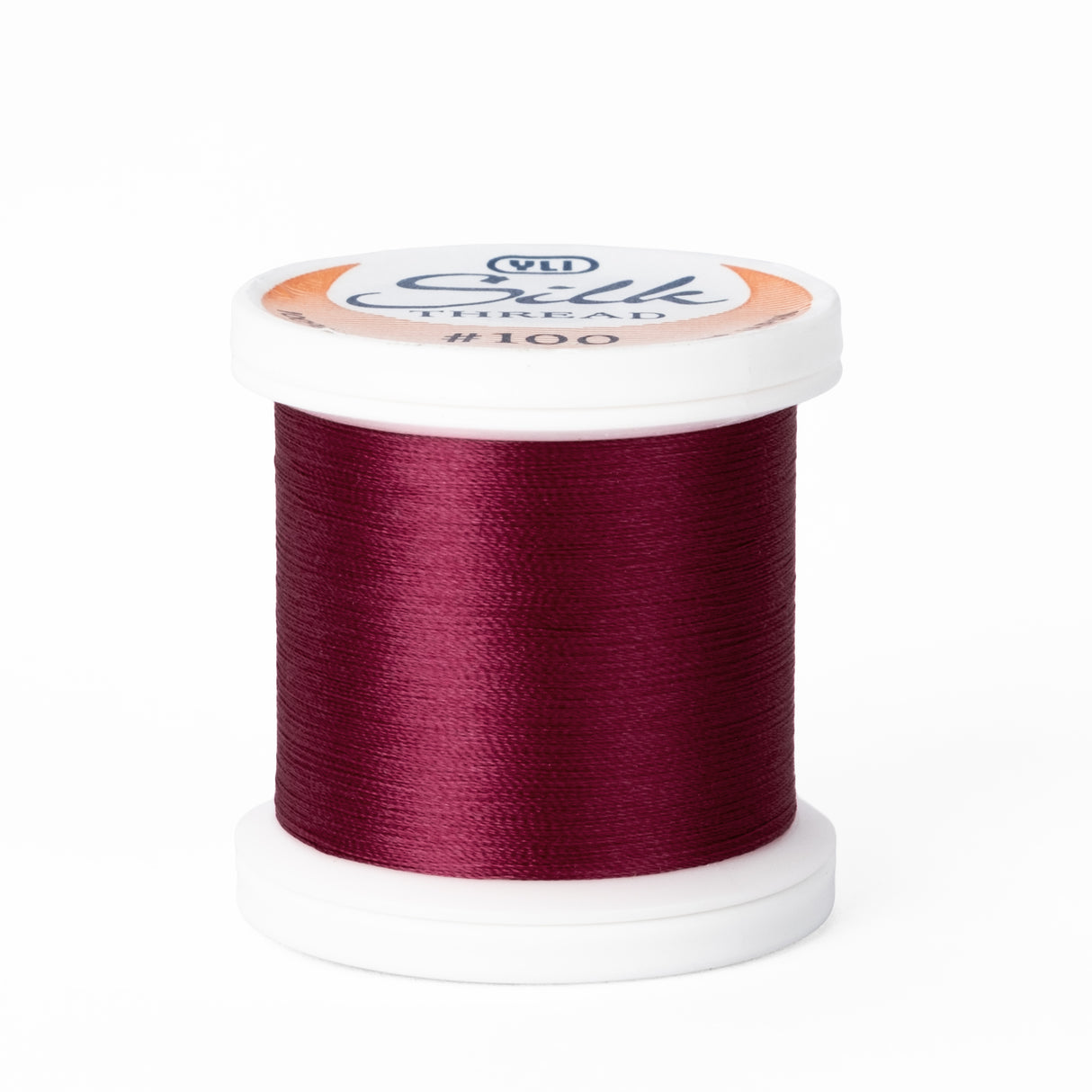yli threads silk thread 100 wt burgundy 267 spool quilting thread