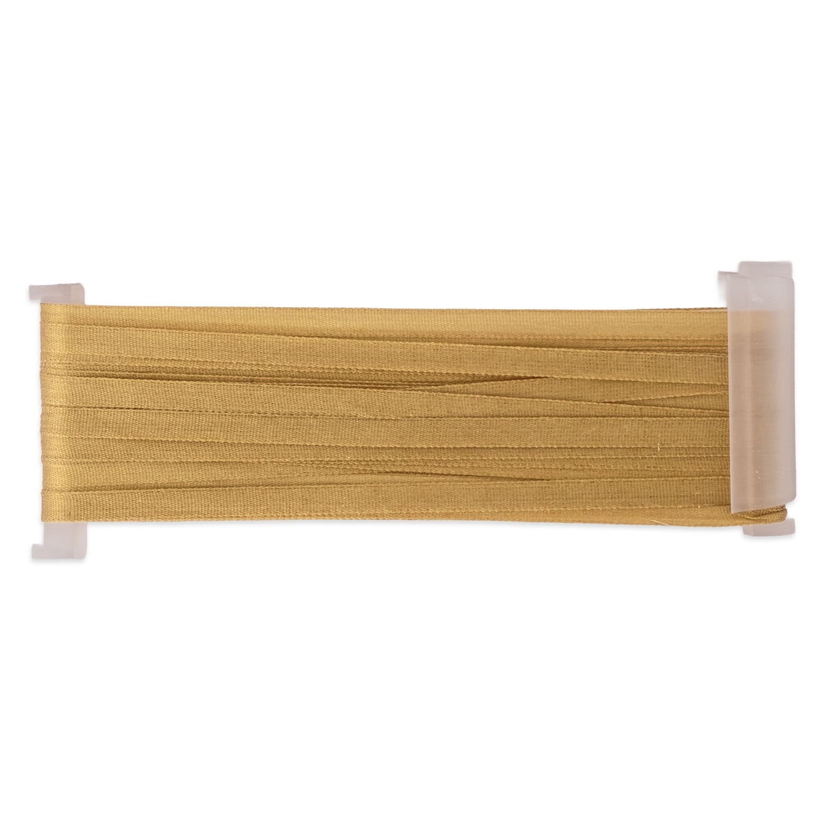 a reel of brown 4mm silk ribbon