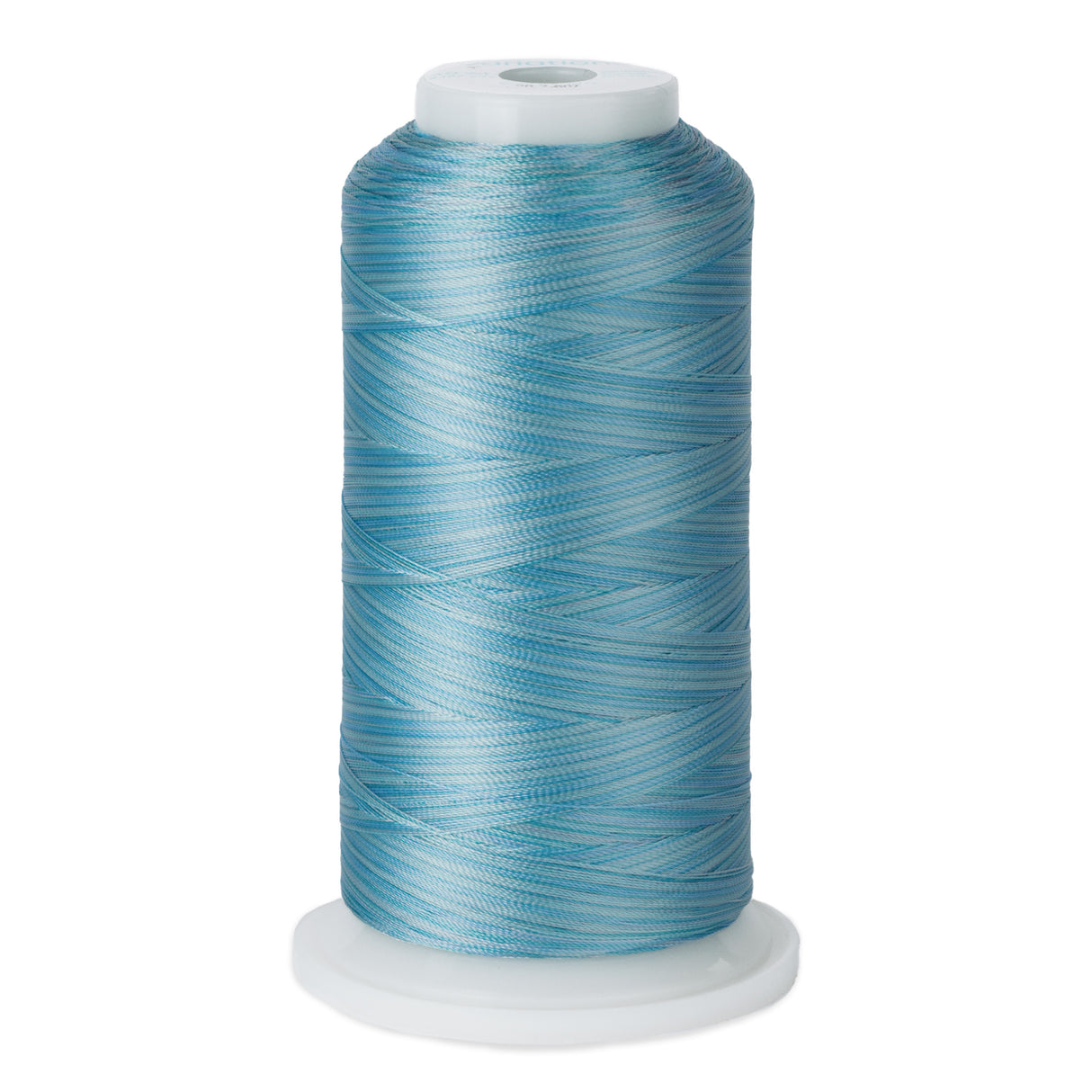 variegated light blues polyester embroidery and quliting thread