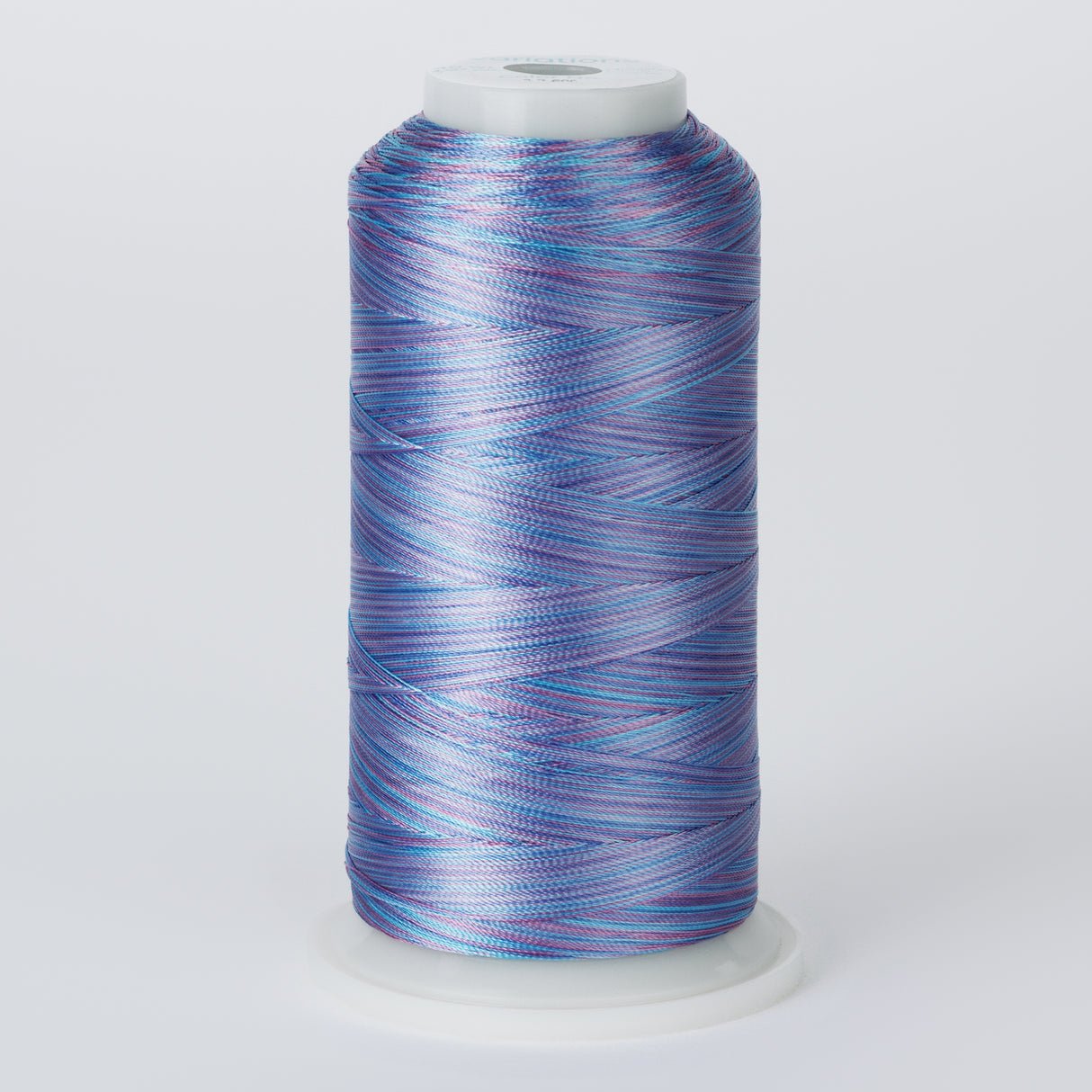variegated blues polyester embroidery and quliting thread