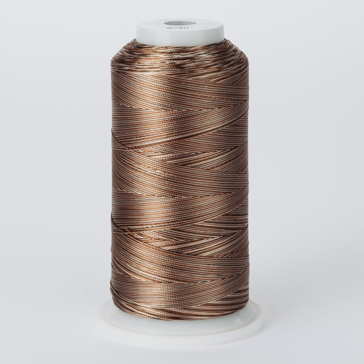 variegated browns polyester embroidery and quliting thread
