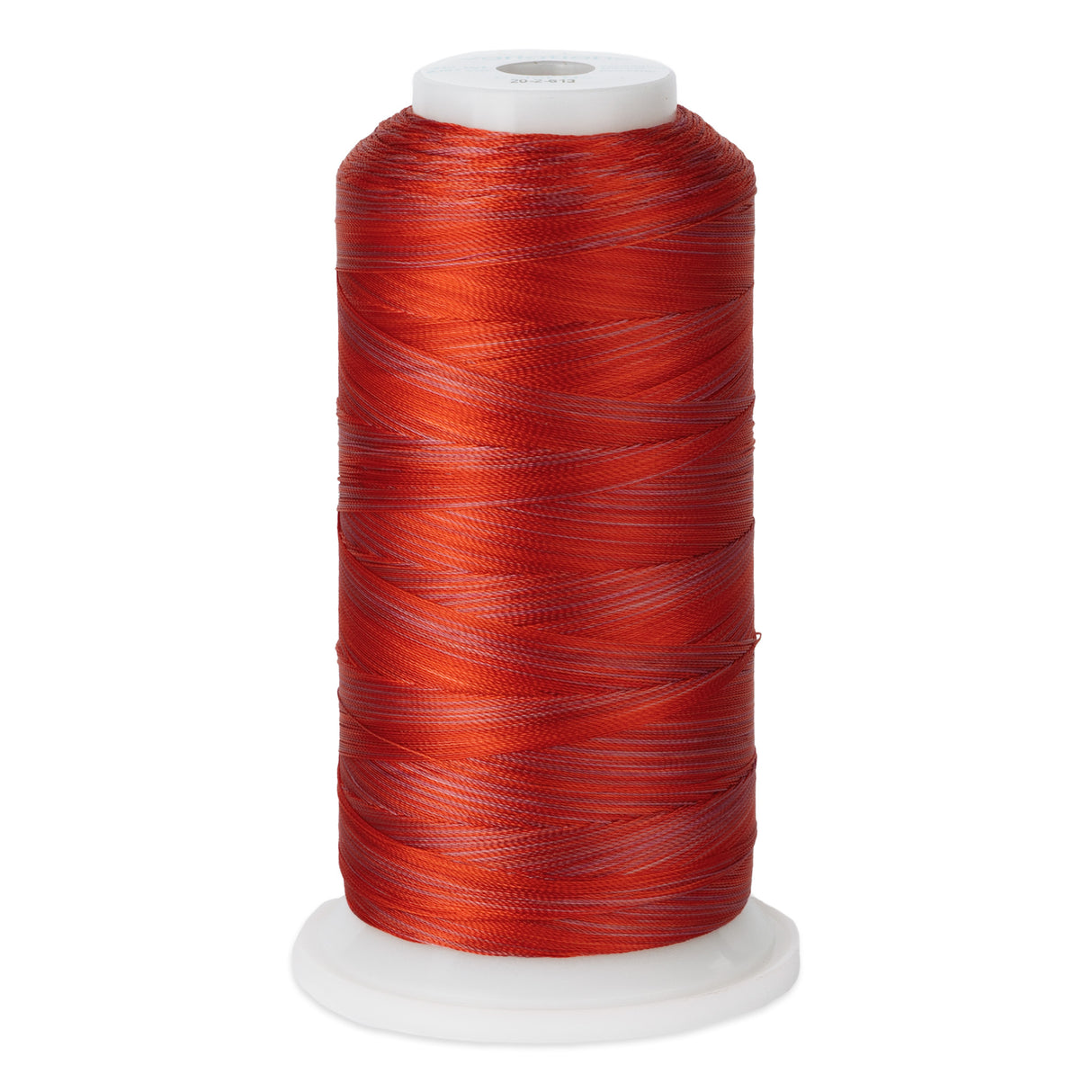 variegated reds and pinks polyester embroidery and quliting thread