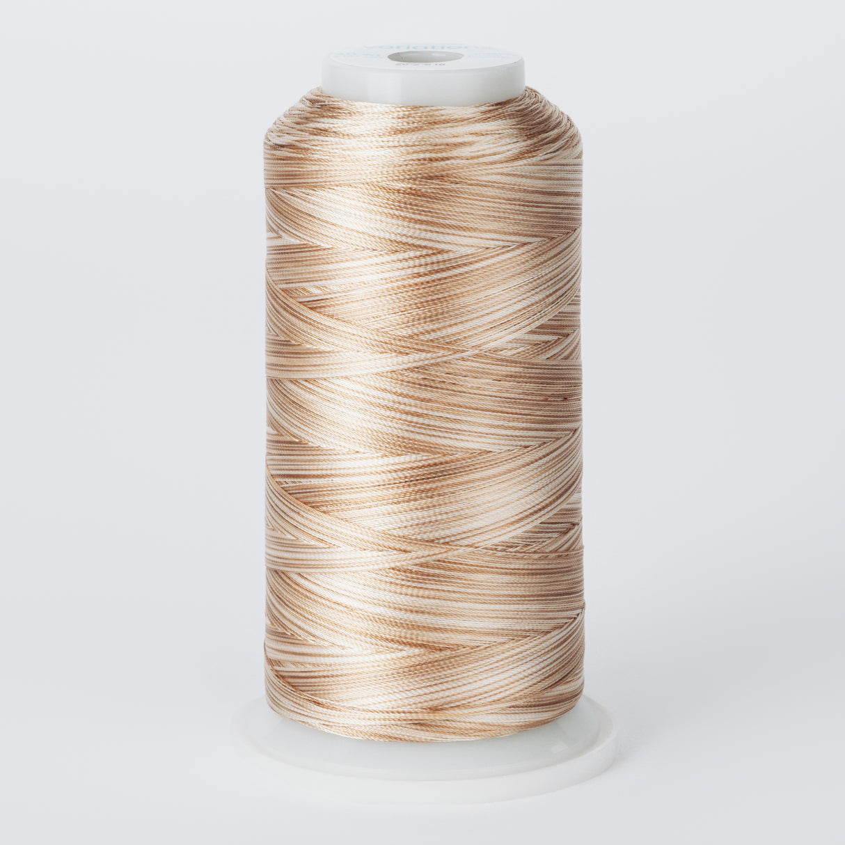 variegated tans and browns polyester embroidery and quliting thread