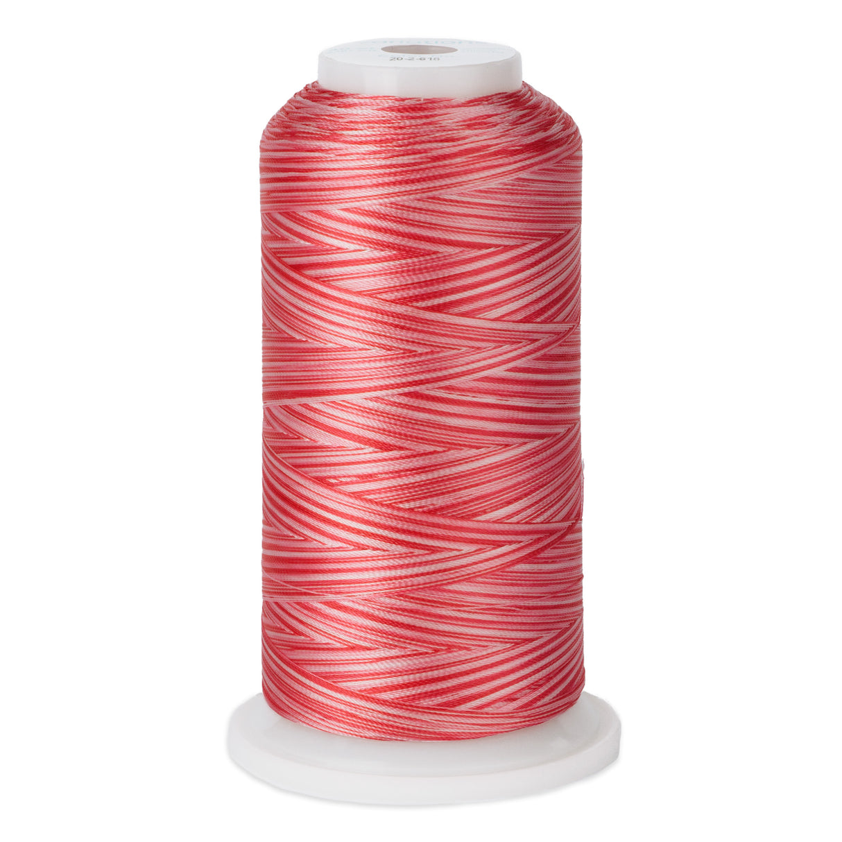 variegated light and dark pink polyester embroidery and quliting thread