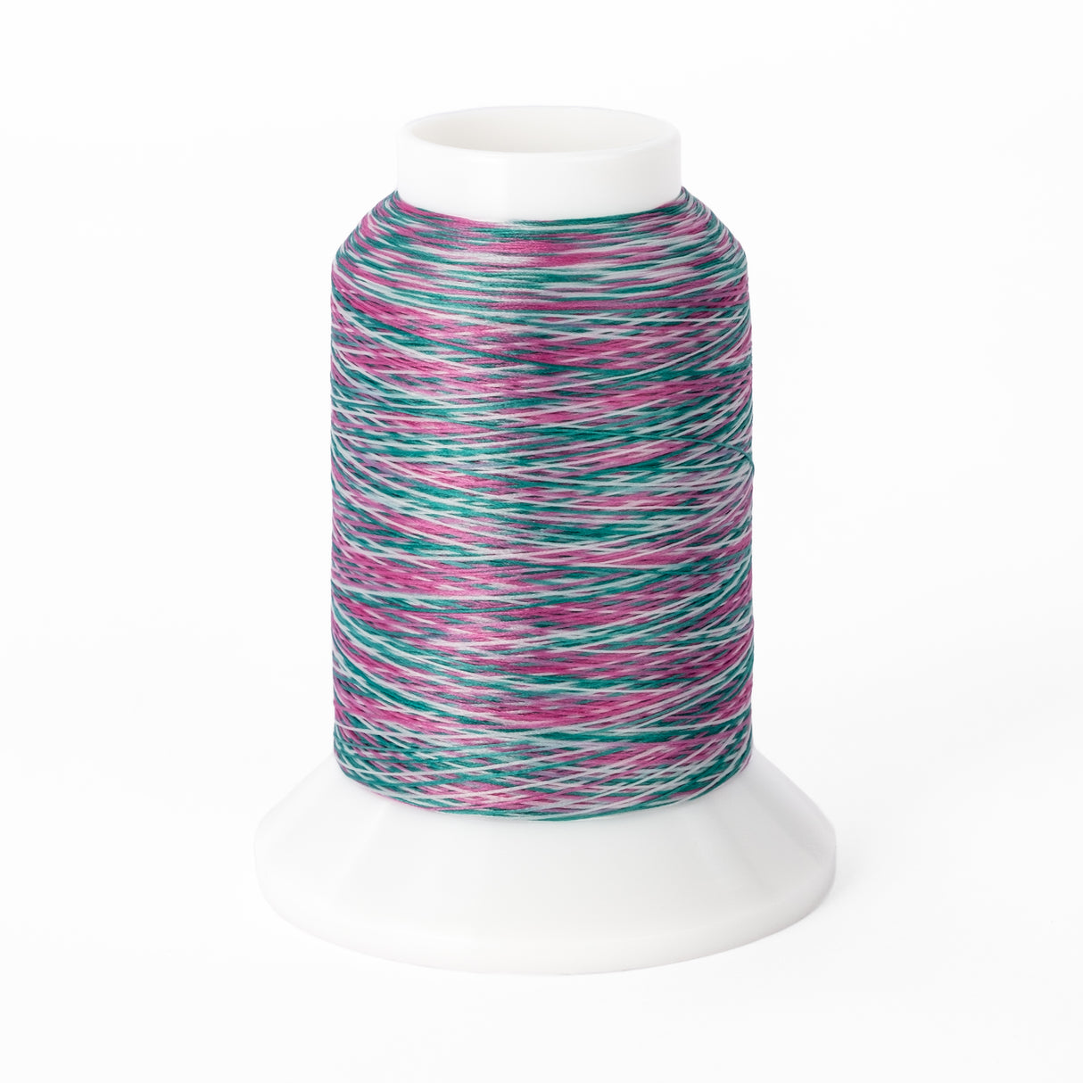 yli threads woolly nylon mini cone pink green variegated 101 serger thread