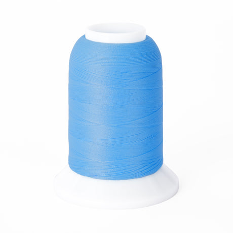 yli threads woolly nylon extra mini cone medium blue 127 serger thread