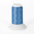 yli threads woolly nylon mini cone 315 light blue metallic serger thread