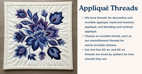 applique threads text and example quilt