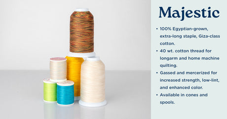 majestic cotton quilting thread cones and spools