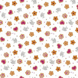 Quilted Kitties White