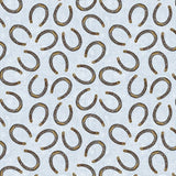Riders on the Range Horseshoes Blue