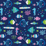 Mystical Mermaids Navy A