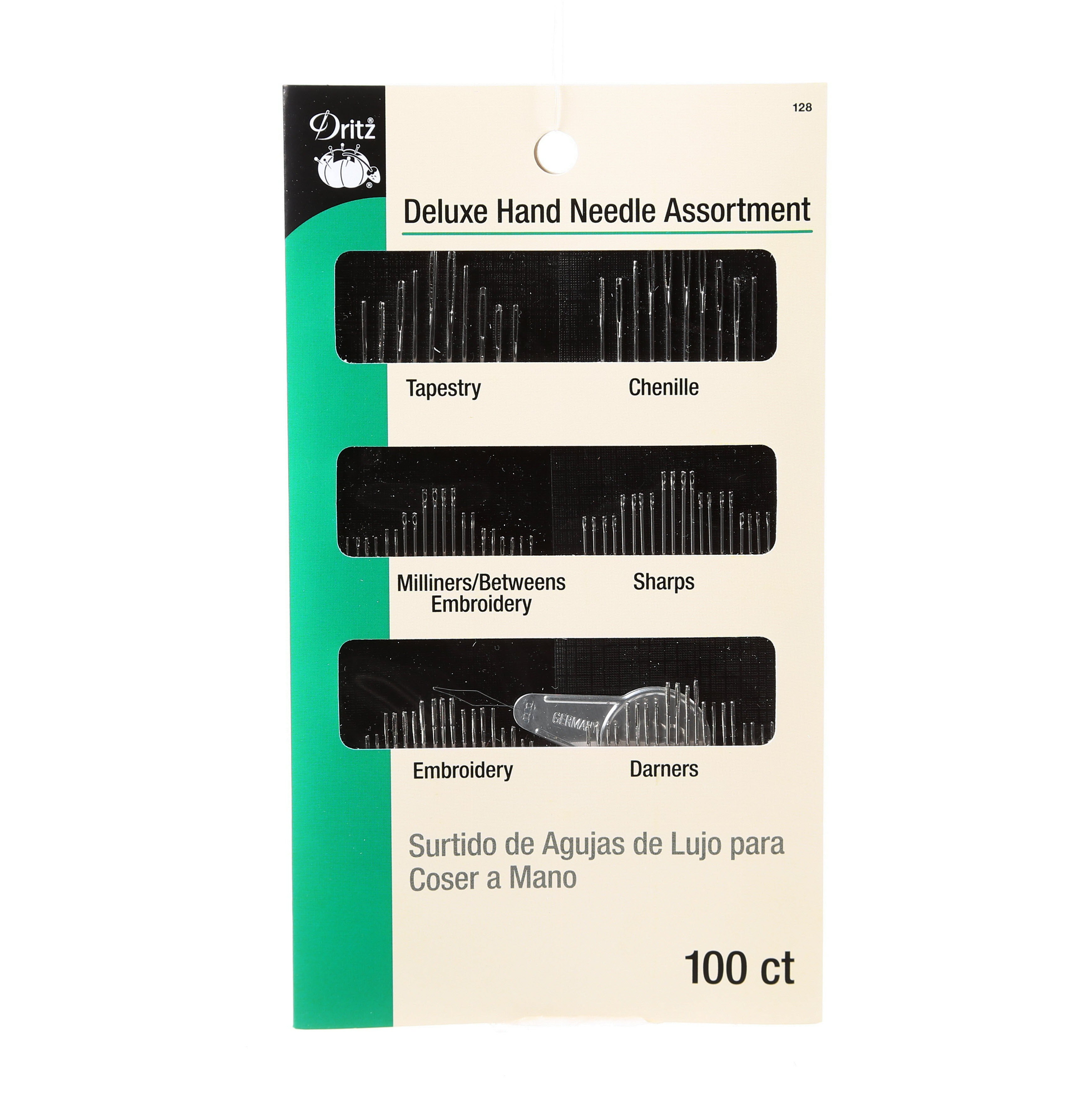 Contains an assortment of the following types.Sharps, Betweens, E