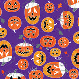 Glow-O-Ween Glowing Pumpkins Dark Purple