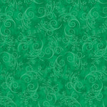Lighter swirls on a bright green background. Equal parts simple and complex, the new Equinox basics will work well in both modern and traditional quilt designs. The colors are a fabric lover's dream, and the classic motif will blend seamlessly with many of our focal collections. Our basics just keep getting better and better!