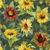 Flowers of the Sun Green Multi