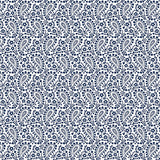 Classic Keepsakes in Blue 14650-50 Paisley Floral White/Navy