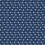 Classic Keepsakes in Blue 14654-55 Little Flower Buds Navy Blue